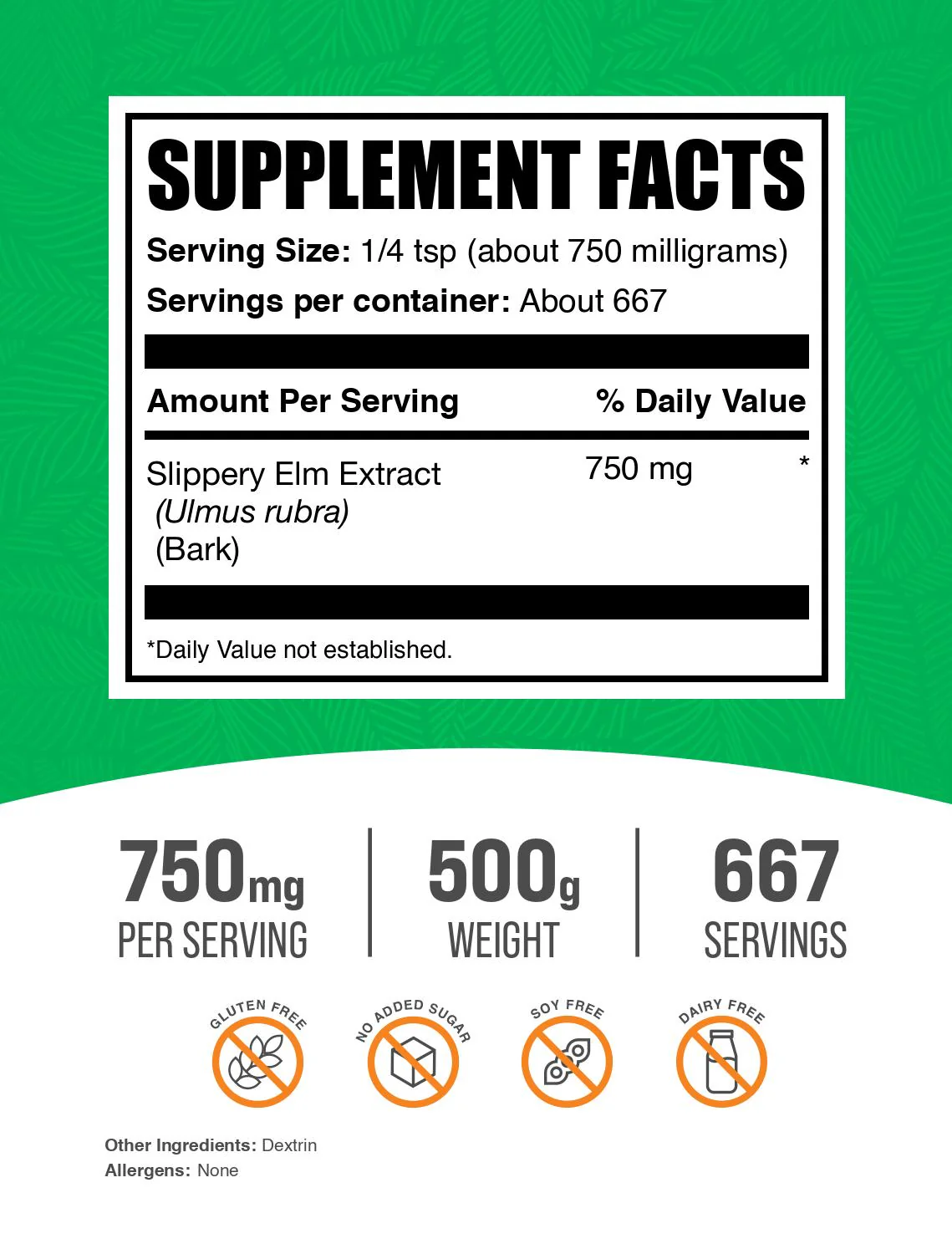 Slippery Elm Bark Extract Powder - Image 2