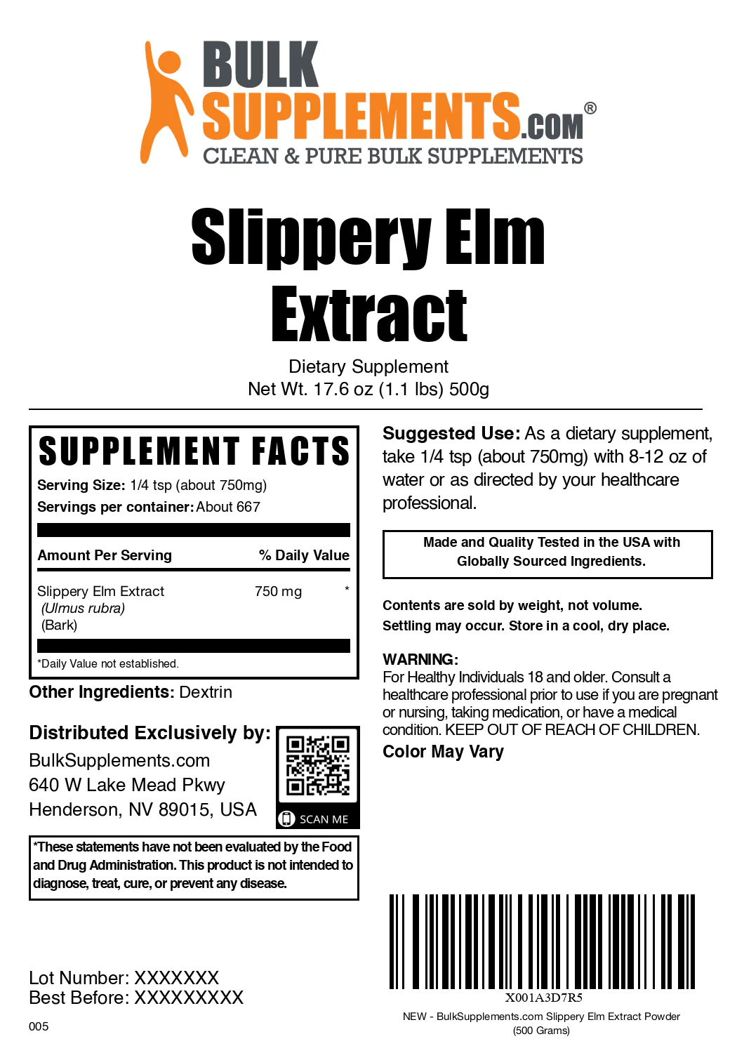Slippery Elm Bark Extract Powder - Image 6