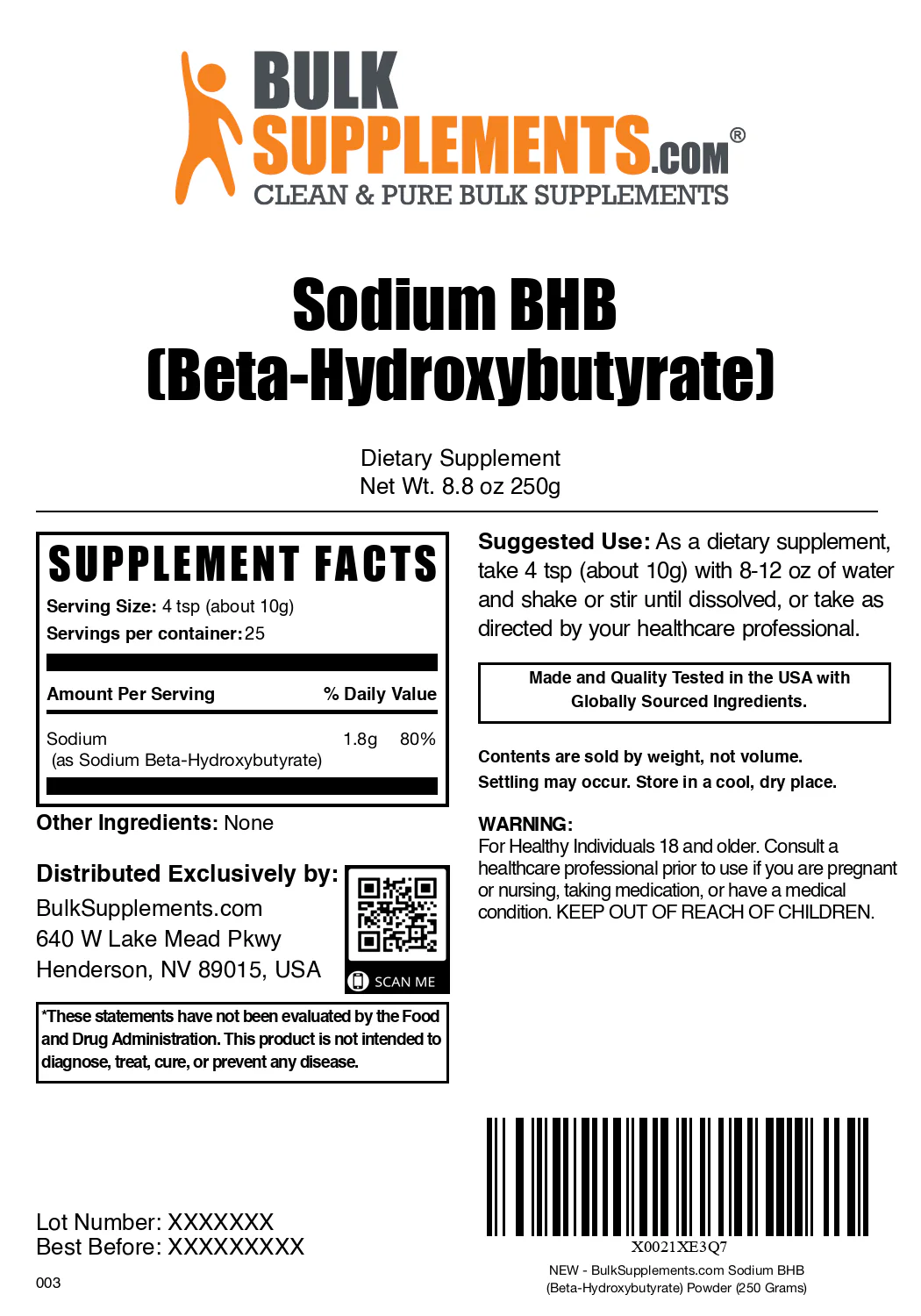 BHB Beta-hydroxybutyrate (Sodium) Powder - Image 6