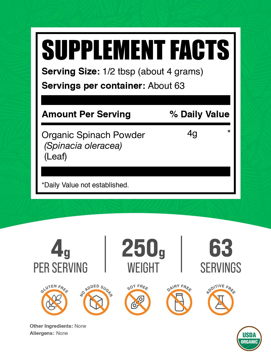 Organic Spinach Powder - Image 2