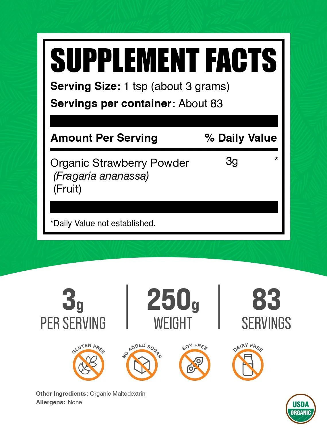 Organic Strawberry Powder - Image 2