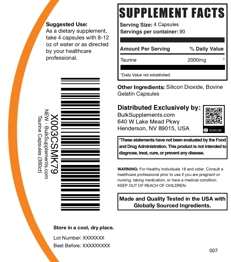 Taurine Capsules - Image 6