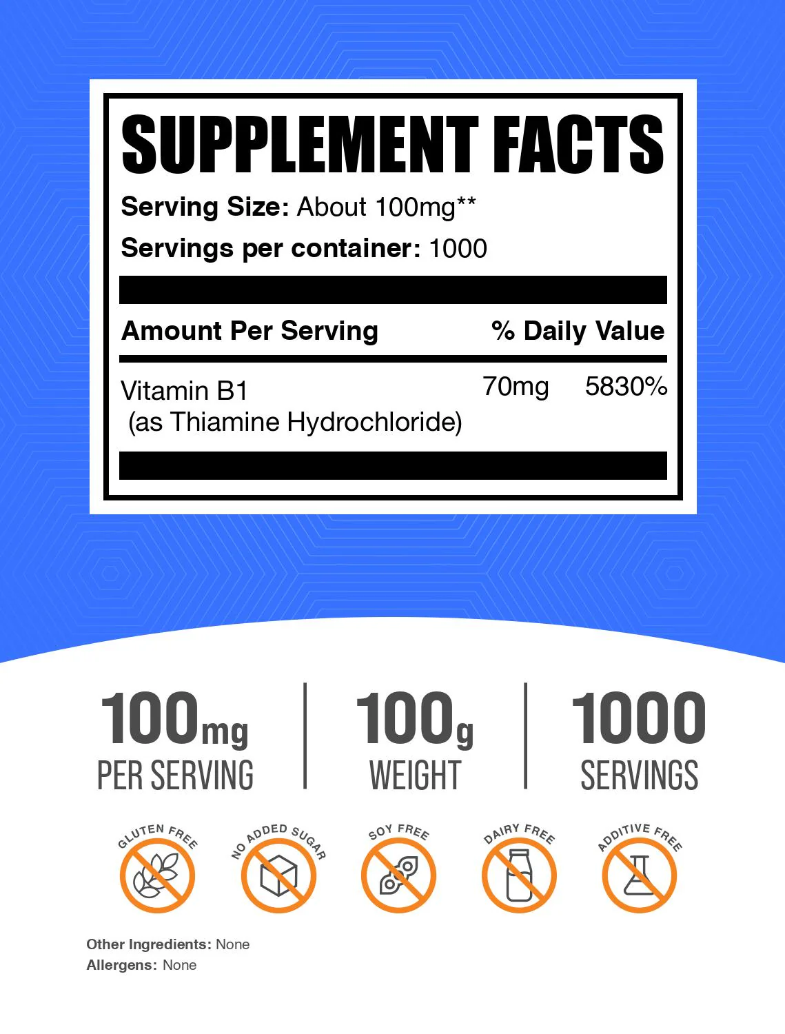 Thiamine HCl (Vitamin B1) Powder - Image 2