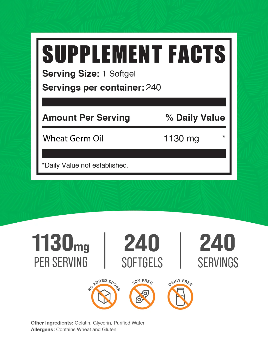 Wheat Germ Oil Softgels - Image 2