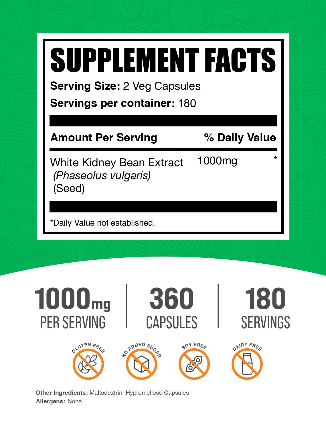 White Kidney Bean Extract Capsules - Image 2