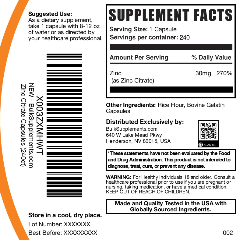 Zinc Citrate Capsules - Image 7